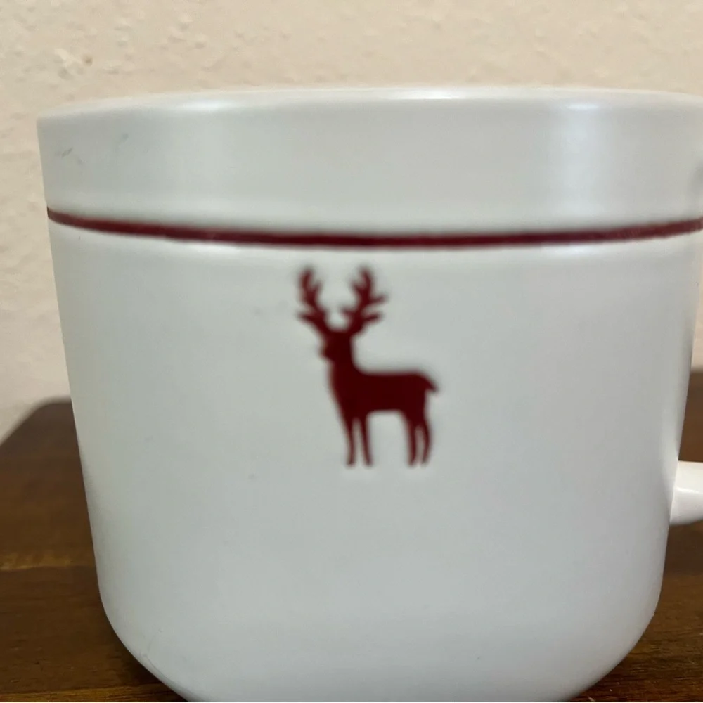 Crate&Barrel Red Deer Mug